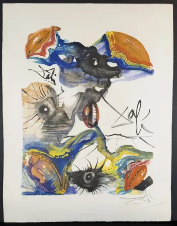 Литография Dali - The Butterfly & The Lips The Lips