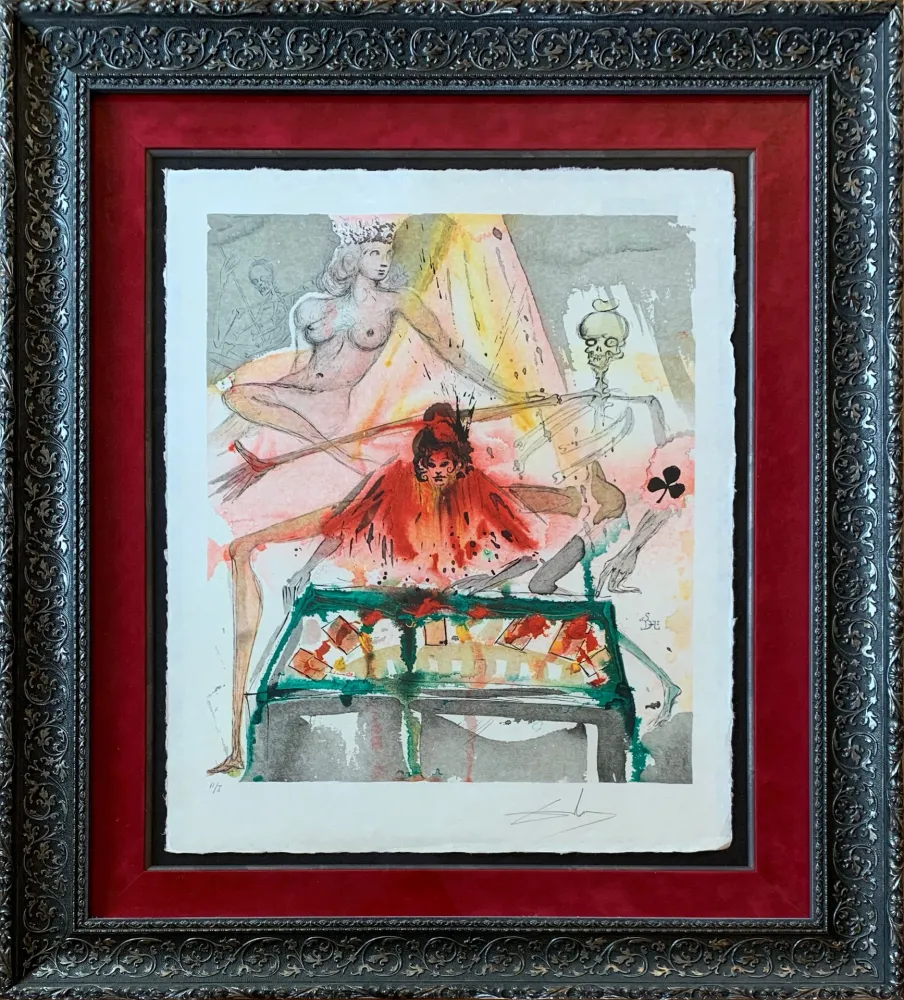 Литография Dali - The Cards Spell Death to Carmen