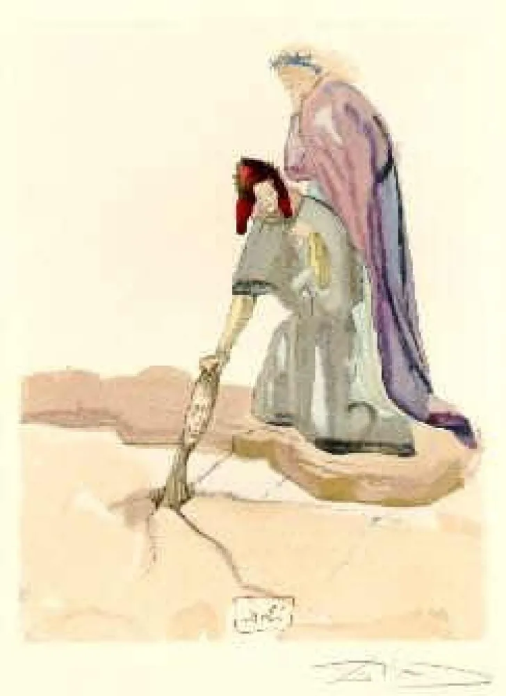 Литография Dali - The Divine Comedy - Hell - Chant 32