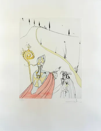 Офорт Dali - The Divine Love of Gala