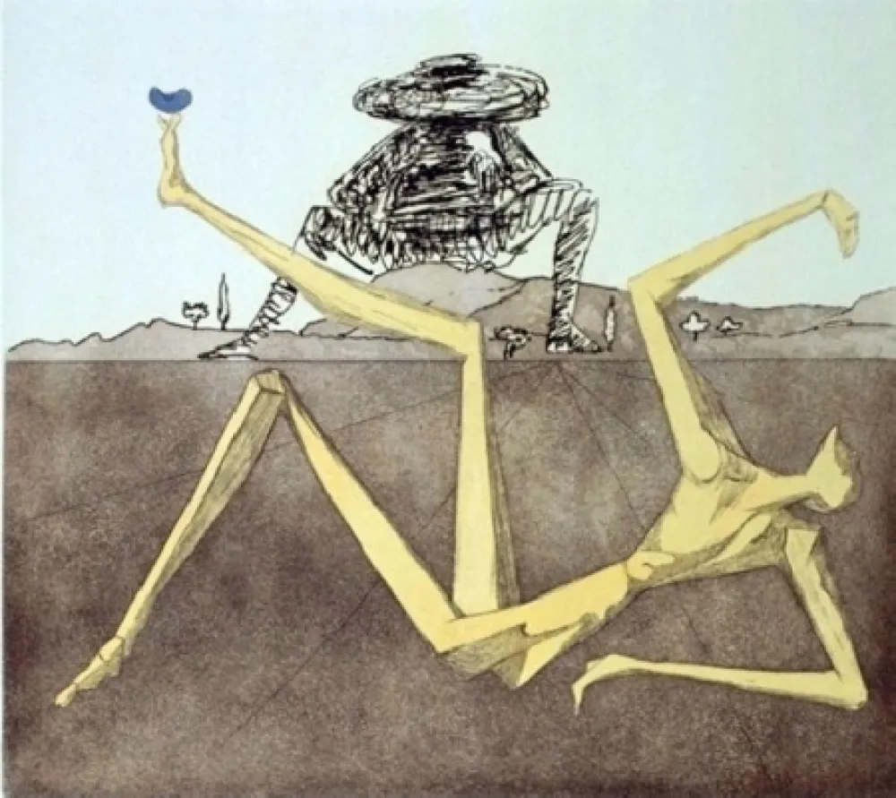 Офорт И Аквитанта Dali - The Heart Of Madness