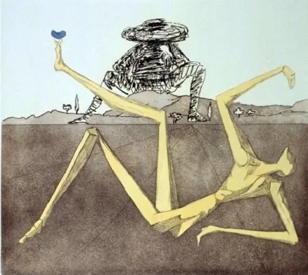 Офорт И Аквитанта Dali - The Heart Of Madness