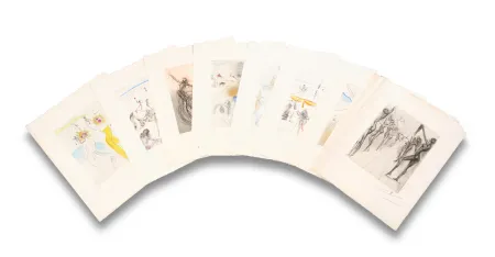 Гравюра Сухой Иглой Dali - The Hippies