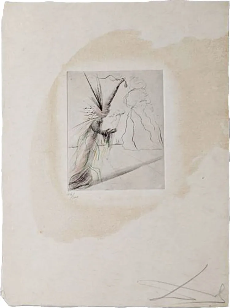 Гравюра Сухой Иглой Dali - The Illusionist