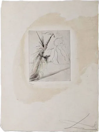 Гравюра Сухой Иглой Dali - The Illusionist