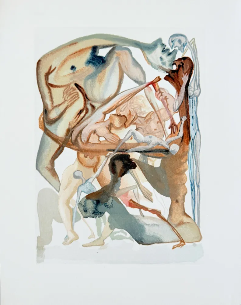 Гравюра На Дереве Dali - The Inferno, Canto 11 - On the Edge of the Seventh Circle