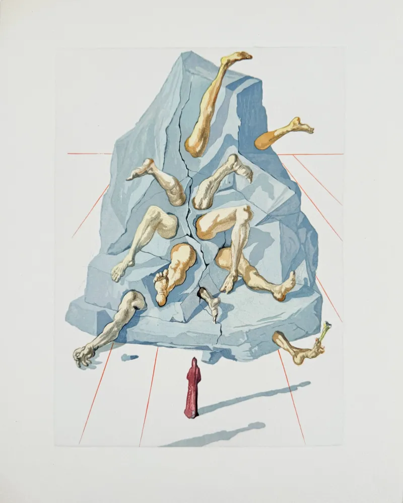 Гравюра На Дереве Dali - The Inferno, Canto 19 - The Simonists