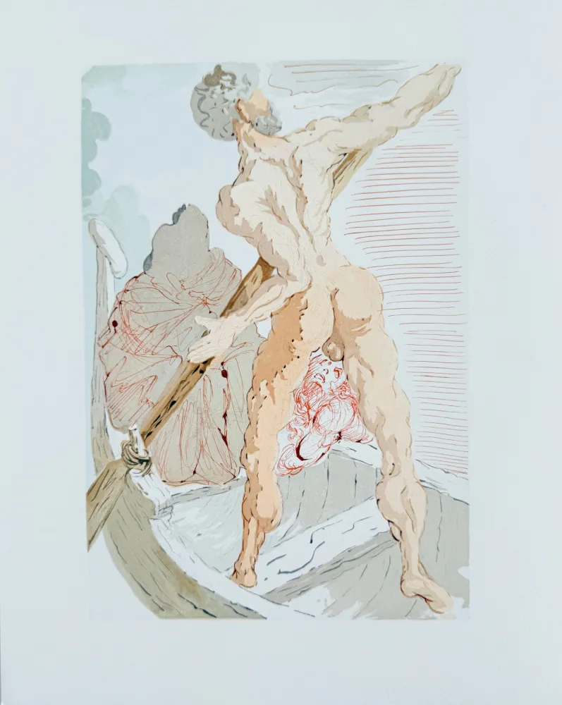 Гравюра На Дереве Dali - The Inferno, Canto 2 - Virigil comforts Dante