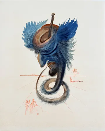 Гравюра На Дереве Dali - The Inferno, Canto 20 - Devins et sorciers