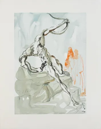 Гравюра На Дереве Dali - The Inferno, Canto 24 - Les Voleurs