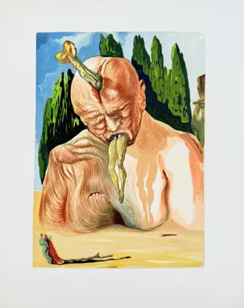 Гравюра На Дереве Dali - The Inferno, Canto 27 - Un diable logicien