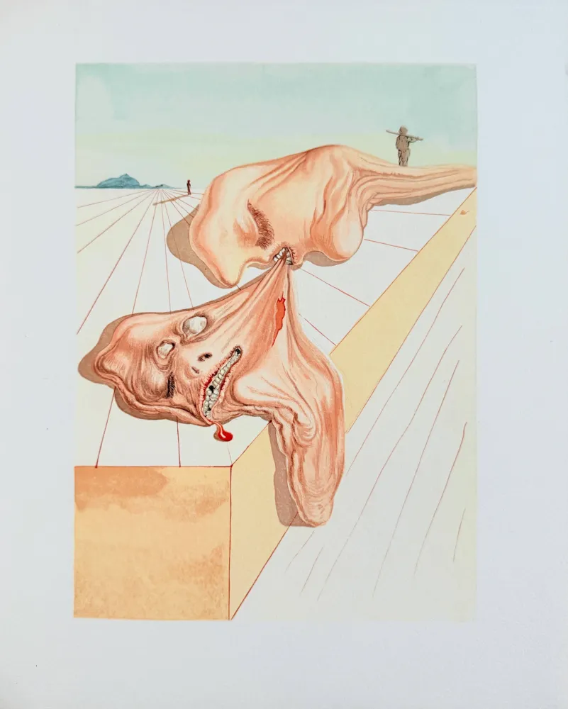 Гравюра На Дереве Dali - The Inferno, Canto 30 - Les Hommes qui s'entre-dévorent