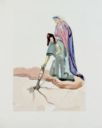 Гравюра На Дереве Dali - The Inferno, Canto 32 - Les Traitres envers leur patrie