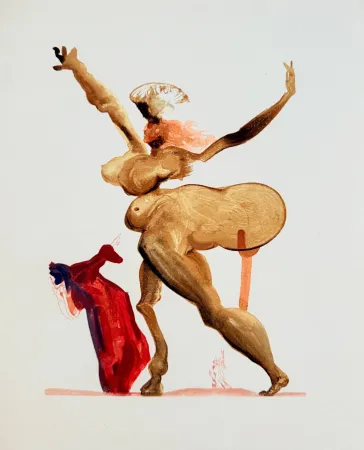 Гравюра На Дереве Dali - The Inferno, Canto 33 -  Les Traitres envers leurs hôtes