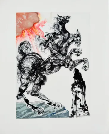 Гравюра На Дереве Dali - The Inferno, Canto 6 - Cerberus