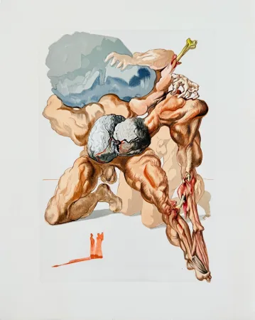 Гравюра На Дереве Dali - The Inferno, Canto 7 - The Avaricious and the Prodigal