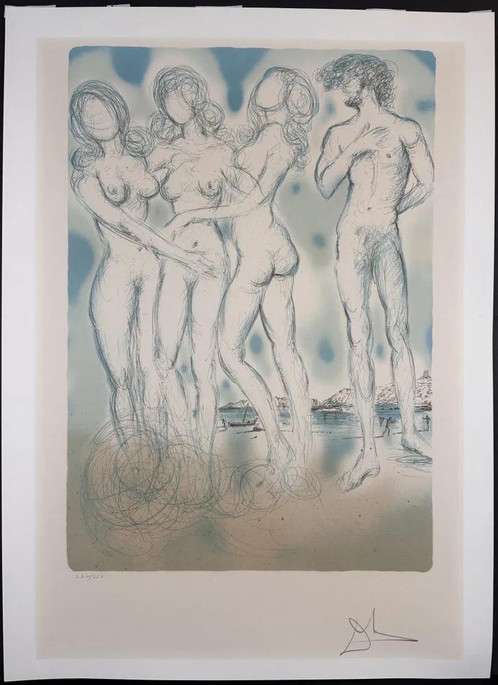 Литография Dali - The Judgment of Paris