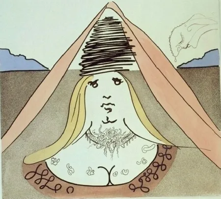 Офорт И Аквитанта Dali - The Lady Dulcinea