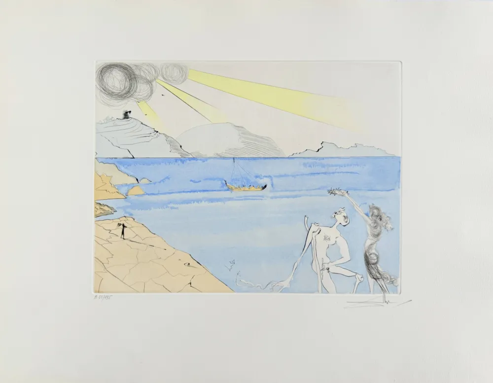 Офорт Dali - The Laurels of Happiness