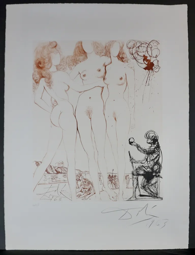 Гравюра Dali - The Mythology Judgment of Paris 