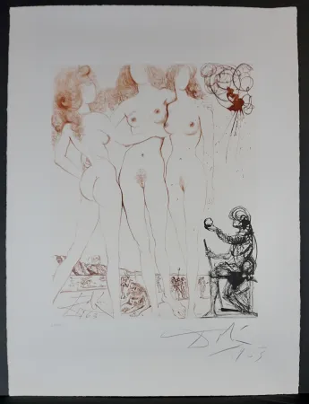Гравюра Dali - The Mythology Judgment of Paris 