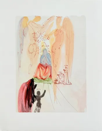Гравюра На Дереве Dali - The Paradise, Canto 23 - Triumph of Christ and the Virgin