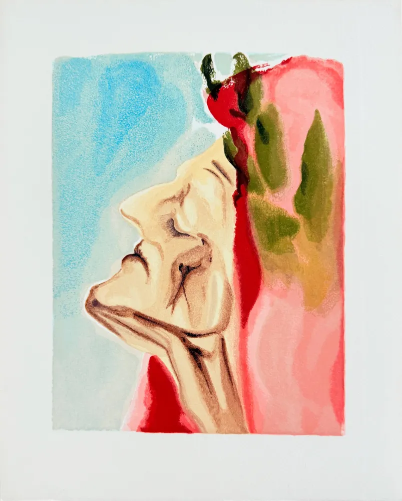 Гравюра На Дереве Dali - The Paradise, Canto 7 - Le nouveau doute de Dante