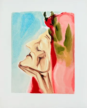 Гравюра На Дереве Dali - The Paradise, Canto 7 - Le nouveau doute de Dante