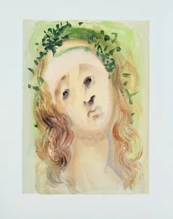 Гравюра На Дереве Dali - The Purgatory, Canto 10 - Virgil's Face