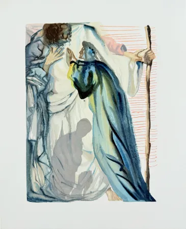 Гравюра На Дереве Dali - The Purgatory, Canto 14 - A Spirit Questions Dante