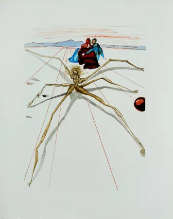 Гравюра На Дереве Dali - The Purgatory, Canto 17 - Leaving the Terrace of Anger