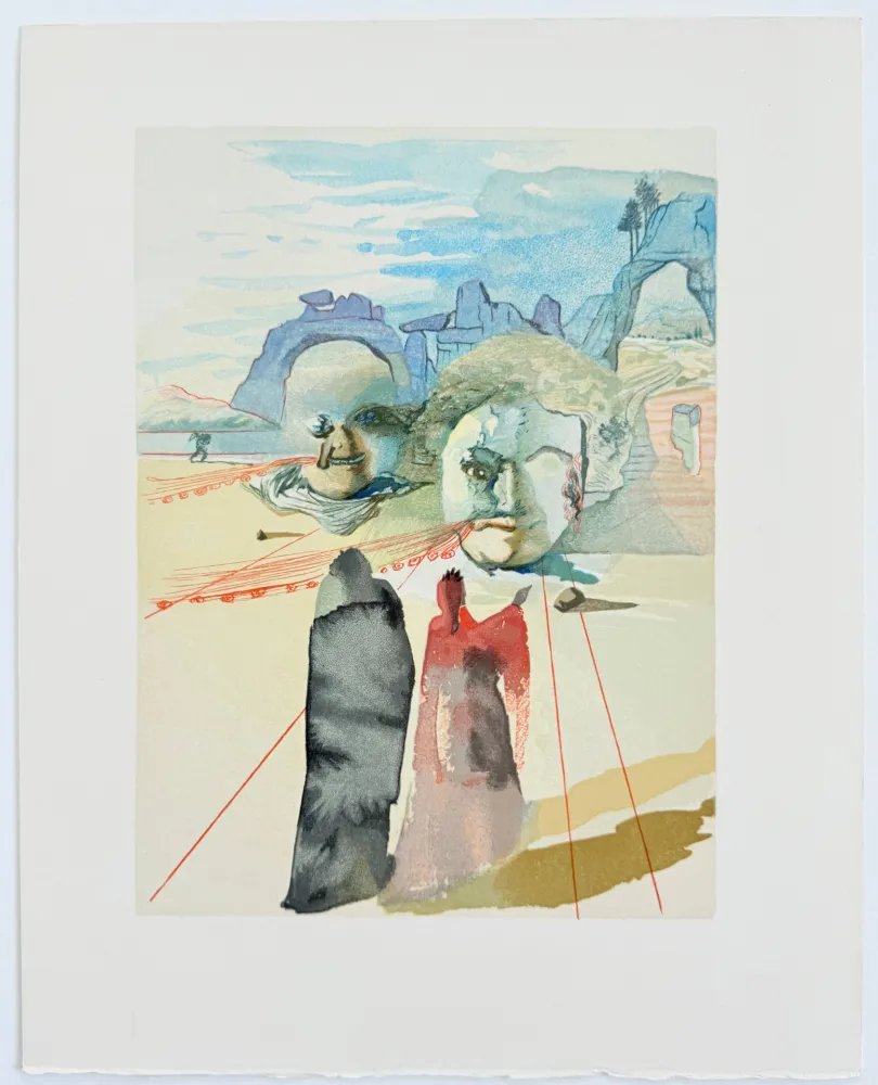 Гравюра На Дереве Dali - The Purgatory, Canto 20 - Avarice and Prodigality