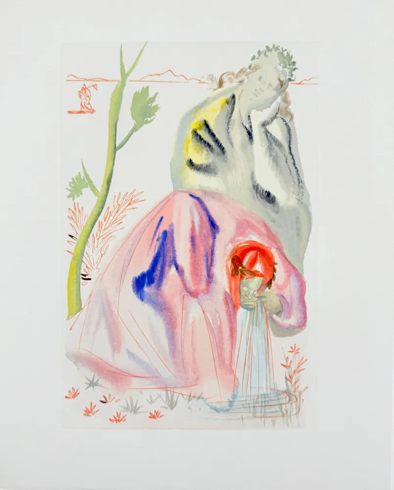 Гравюра На Дереве Dali - The Purgatory, Canto 21 - The Source