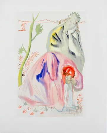 Гравюра На Дереве Dali - The Purgatory, Canto 21 - The Source