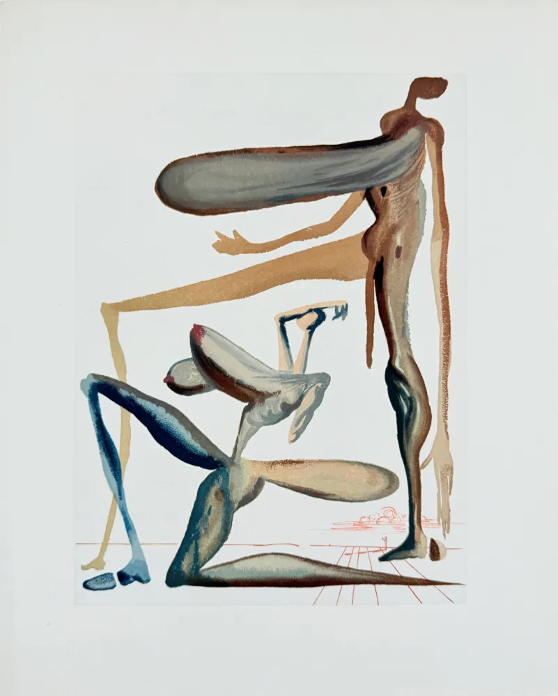 Гравюра На Дереве Dali - The Purgatory, Canto 22 - Prodigality