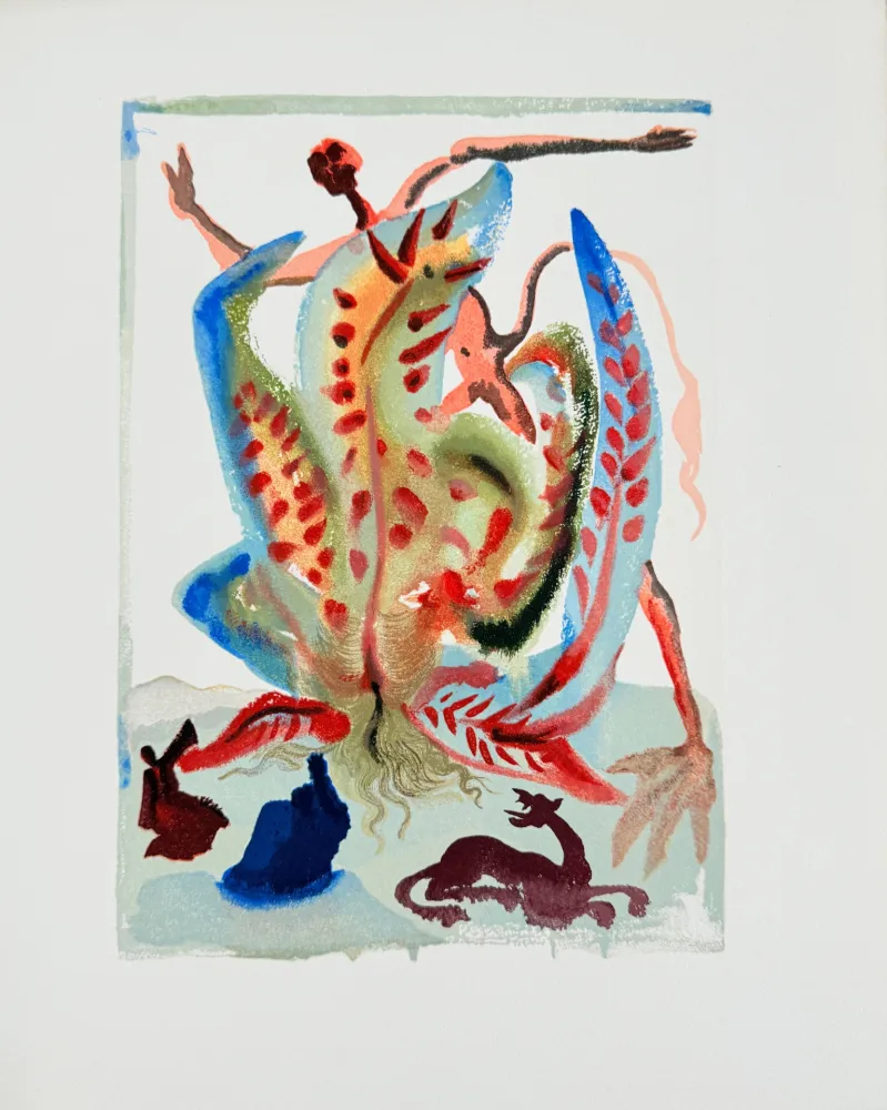 Гравюра На Дереве Dali - The Purgatory, Canto 23 - Gluttony