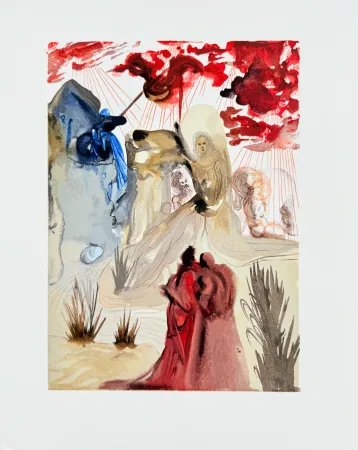 Гравюра На Дереве Dali - The Purgatory, Canto 28  - The Divine Forest