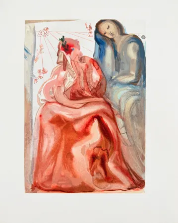 Гравюра На Дереве Dali - The Purgatory, Canto 31 - Dante's Confession