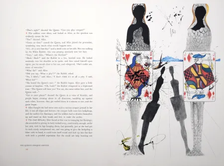 Фототипия Dali - The Queen's Croquet Ground, Alice's Adventures in Wonderland, 1969