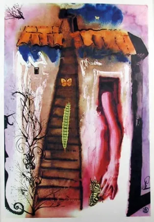 Литография Dali - The Rabbit Sends in a little bill