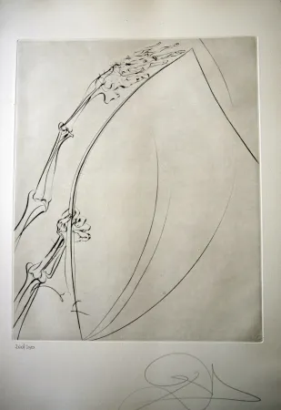 Гравюра Сухой Иглой Dali - THE ROD