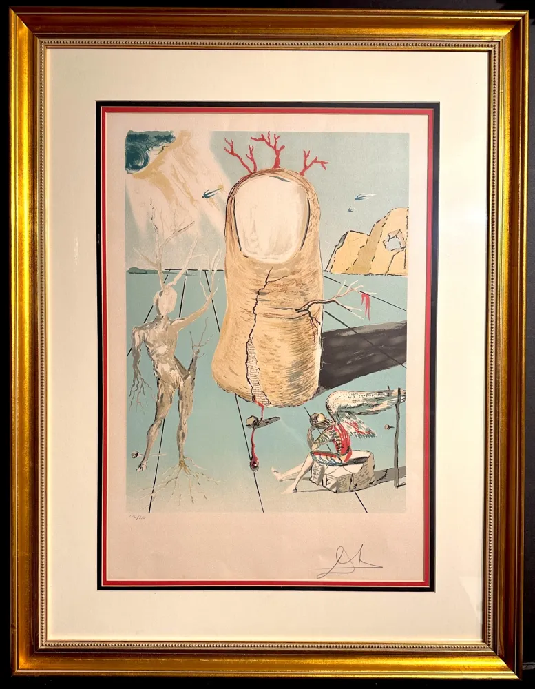 Литография Dali - The Vision of The Angel of Cap Creus - The Thumb