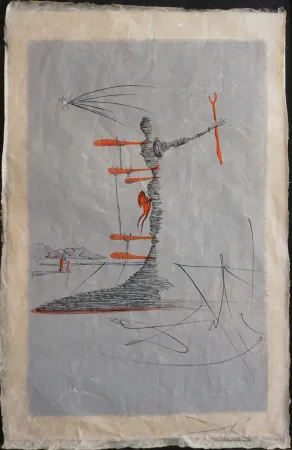 Литография Dali - The Woman in The Cosmos Dominating The World