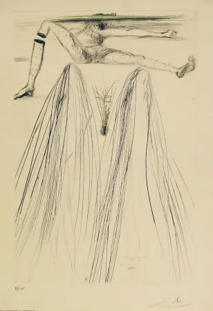 Офорт И Аквитанта Dali - Tristan et Iseult - The Giant Beliagog