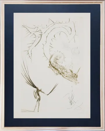 Офорт Dali - Tristram and the Dragon