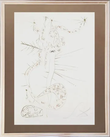 Офорт Dali - Tristram the Mad