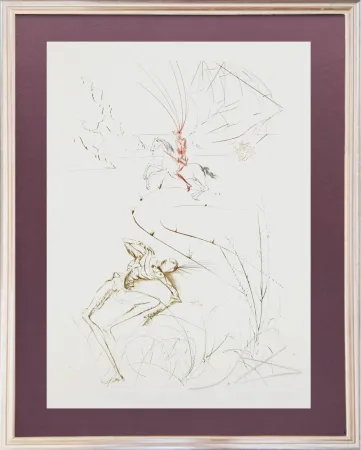 Офорт Dali - Tristram's Last Fight