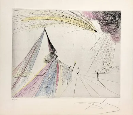 Офорт Dali - Urania from Suite Les Muses 