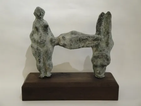 Монотип D'altri - (Relation) 3 weibliche Figuren. 