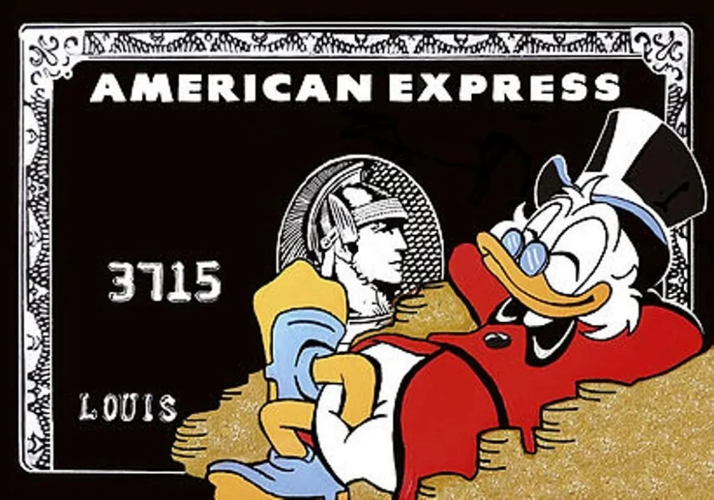 Сериграфия Darbon - SCROOGE x BLACK AMEX